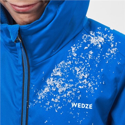 Куртка лыжная теплый водонепроницаемая для детей синяя 100 WEDZE