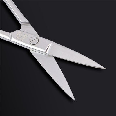 Ножницы маникюрные «Premium», прямые, узкие, 9,5 см, на блистере, цвет серебристый