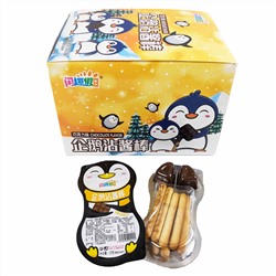 Бисквитные палочки Happy Penguin с шоколадным муссом 23гр (20шт в блоке)