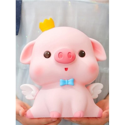 Копилка "Angel pig crown", pink