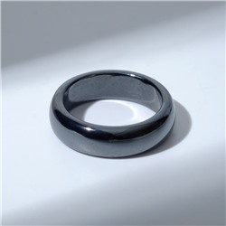 Кольцо «Ночь» под гематит, округлое, цвет чёрный, размер 18