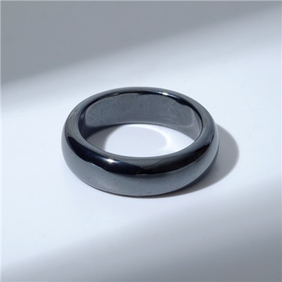 Кольцо «Ночь» под гематит, округлое, цвет чёрный, размер 18