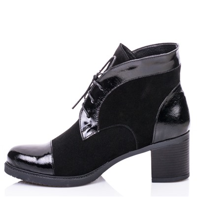 Женские кожаные ботинки Shik Shoes Shik4045 Черный Лак+Замш: Под заказ