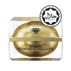 Talent Cosmetic SUNWOO COSME Tension Diamond & Collagen Elastic Крем для эластичности кожи с алмазным порошком и коллагеном