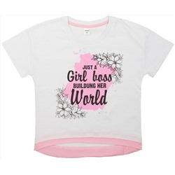 Трикотажная футболка для девочек