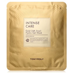 TONY MOLY Intense Care Gold 24K Snail Гидро-гелевая маска с экстрактами золота и муцина улитки