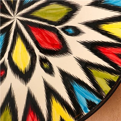 Ляган Риштанская Керамика "Атлас", 41 см, разноцветный