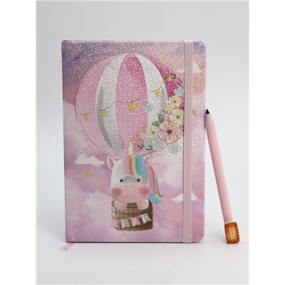 Блокнот (А5) "Unicorn balloon", pink (14.5*21)