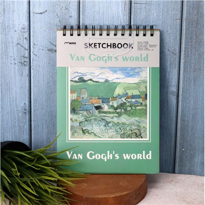 Скетчбук (B5) «Van Goghs world», green (17.6*25)