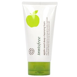 Innisfree apple seed очищающая пенка для умывания с экстрактом яблока