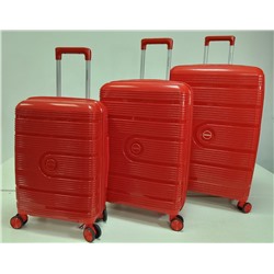 Набор из 3-х чемоданов с расширением  23101 Красный