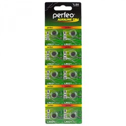 Элемент питания  AG 1 PERFEO LR621 (364A) 10BL Alkaline Cel Perfeo