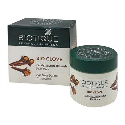 Biotique Bio Clove Purifying Anti-Blemish Face Pack 75g / Био Маска для Лица Очищающая Против Пигментных Пятен с Гвоздикой 75г
