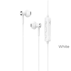 Наушники MP3/MP4 HOCO (ES21) Bluetooth вакуумные белые