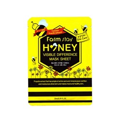 Тканевая маска с медом и прополисом Visible Difference Mask Sheet Honey, FARMSTAY   23 мл