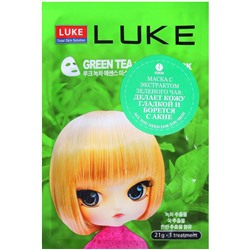 Тканевая маска для лица с экстрактом зеленого чая Luke Green Tea Essence Mask, HANWOONG   21 г