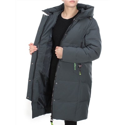 YR-965 GRAY/GREEN Куртка зимняя женская COSEEMI (200 гр. холлофайбера) размер 56