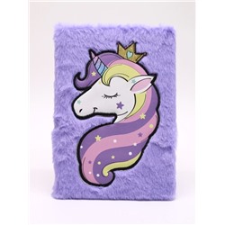 Блокнот плюшевый «Princess Unicorn» (21,5*14,5 см)