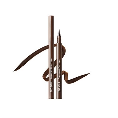 The Saem co Soul Powerproof Pen Liner 02 Brown [0.65ml ]