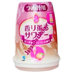 Освежитель воздуха для туалета аромат персика в шампанском Kaori Kaoru, KOBAYASHI (сменная упаковка) 140 г