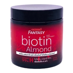 Маска для волос с биотином и миндалем, Fantasy Hair Treatment Biotin & Almonds, Carebeau, 500 мл