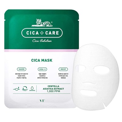 Маска тканевая CICA MASK PACK, VT, 28 г