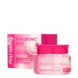 Балансирующий крем с гиалуроновой кислотой Hyaluronic Acid Premium Balancing Cream, FARMSTAY   100 г