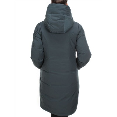YR-961 GRAY/GREEN Пальто зимнее женское АЛИСА (200 гр. холлофайбера) размер 56