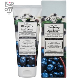 GRACE DAY REAL FRESH BLUEBERRY&ACAI BERRY FOAM CLEANSING - Пенка для умывания с экстрактом черники и ягодами асаи 100мл.,