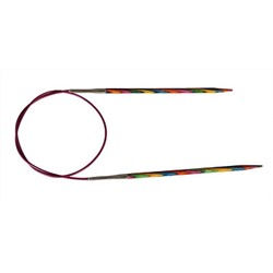 20331 Knit Pro Спицы круговые для вязания Symfonie 2мм/80см, дерево, многоцветный