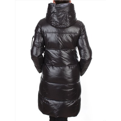 2187 BLACK Куртка зимняя женская AIKESDFRS (200 гр. холлофайбера) размер S - 42/44 российский