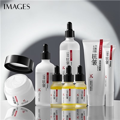 Набор для лица с пептидами 8 средств в подарочной коробке Images Anti-Wrinkle Essense Set With Six Peptides