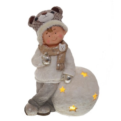 Фигурка декоративная "Ребенок" с подсветкой (3xAAA), L35 W20 H50 см