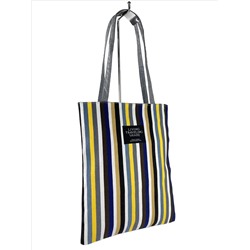 Женская летняя сумка-шоппер из текстиля в полоску, мультицвет