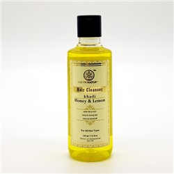Khadi Honey & Lemon Hair Cleanser Adds Life to Hair 210ml / Шампунь для Здоровья Волос с Мёдом и Лимонным Соком 210мл