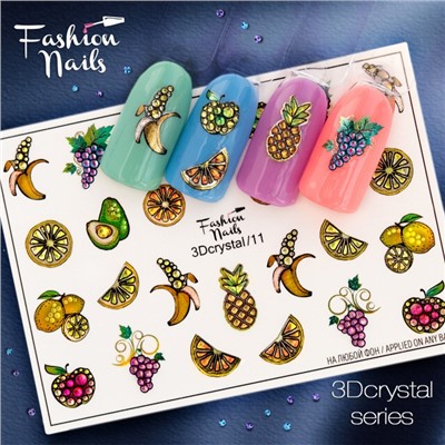 Fashion Nails, Слайдер-дизайн 3Dcrystal/11