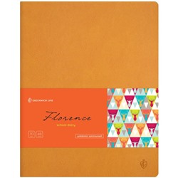 Дневник 1-11 кл. 48л. (лайт) "Florence. Orange ", прошитый блок, тонир. блок