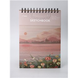 Скетчбук (B5) "Beautiful scenery", pink (18*25) 30 л. 130 г/м