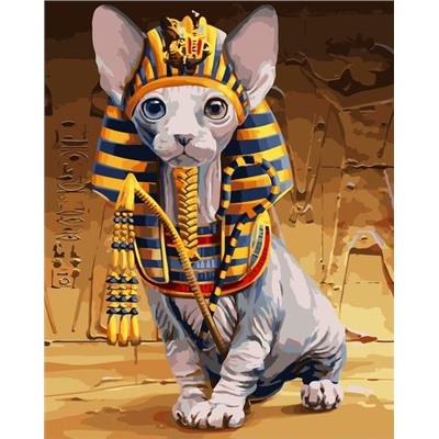 Картина по номерам 40х50 - Кот фараон
