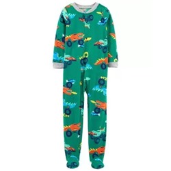 Цельнокроеные пижамы из флиса Footie с динозаврами