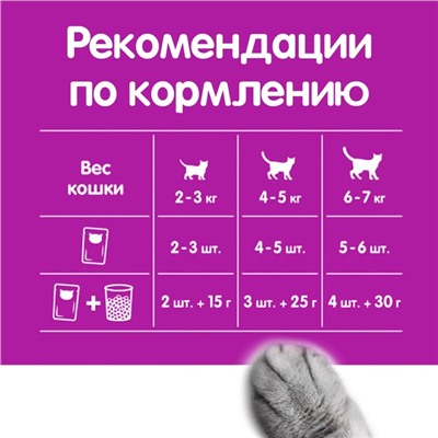 Влажный корм Whiskas для кошек, рагу говядина/ягненок, 75 г