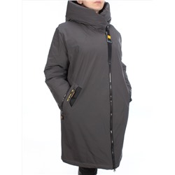 21-969 DK. GREY Пальто женское зимнее (200 гр. холлофайбера) размер 56