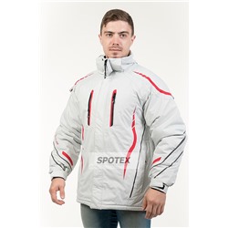 Горнолыжная мужская куртка  SnowHeadquarter A-016 серый с красным
