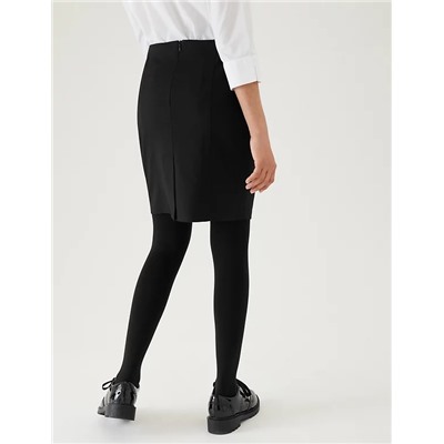 Girls' Short Pencil School Skirt (9-16 Yrs)