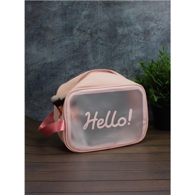 Косметичка "Hello", pink (18х25х11 см)