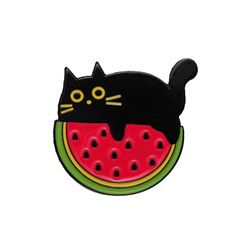 Значок "Watermelon and cat"