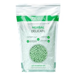 Полимерный воск для депиляции Herbal Delicate для интимных зон, ARAVIA, 1000 г