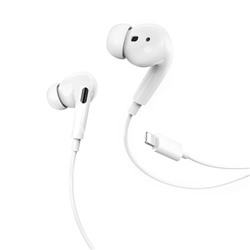 Наушники MP3/MP4 HOCO (M1 Pro) для iPhone/работают через Bluetooth (белые)