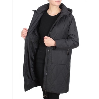 M-5022 BLACK Куртка демисезонная женская CORUSKY (100 гр. синтепон) размер 46 российский