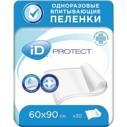 Пеленки однораз.впит ID Protect Expert  60х90 30шт